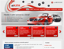 Tablet Screenshot of kpk-auto.cz